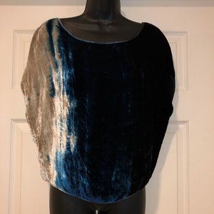 NWOT CHASER Silk Viscose Velvet Tie Dye Top XS S